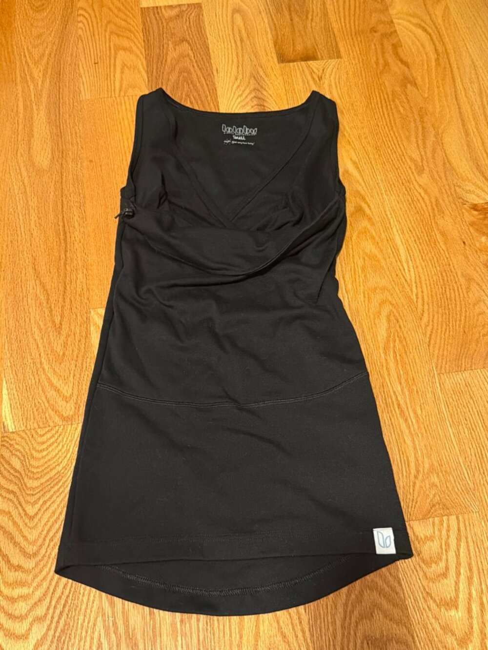Lalabu Soothe Shirt Black Babywearing Nursing Top Size Small